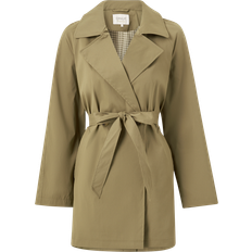 Ruskea - Trenssi Takit Only Takki OnlApril Wrap Trenchcoat - Ruskea