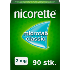 Nicorette Håndkøbsmedicin Nicorette Microtab Classic 2mg 90 stk Tablet