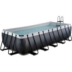 Exit Toys Rektangulær Fritstående pools Exit Toys pool m/filterpumpe Black Leather sort 540x250x122 cm