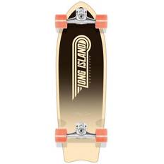 Oranssi Valmiit skeittilaudat Long Island Longboards Fish 31"x9.5"x19" Surfskate kuviotu uni