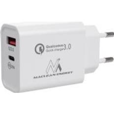 Batterien & Akkus Maclean Charger plug-in 20W PD, power supply, Qualcomm [Ukendt]