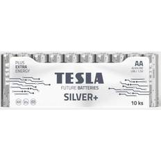 Tesla AA Sølv+ LR06 10 Stk