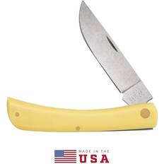 R. Co Smooth Yellow Synthetic Sod Buster Jr Pocket Knife