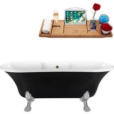 Claw Foot Bathtub Bathtubs Streamline Claw Foot Bathtub (N103CH-BNK) 172.7x86.1