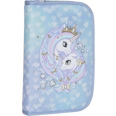 Beckmann Single Section Pencil Case Unicorn Princess Ice Blue