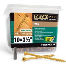Screws Hillman Deck Plus #10 3-1/2-in Wood To Wood Deck Screws 275-Per 48422
