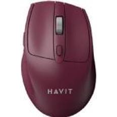 Braun Computer-Mäuse Havit MS61WB Maus Rot