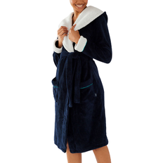 Clothing Chelsea Peers Plain Fluffy Hooded Dressing Gown