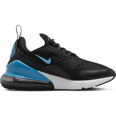 Nike air 270 black blue Nike Air Max 270 GS - Black/White/Blue Lightning