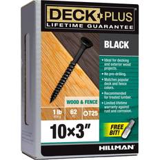 Black Fasteners Hillman Deck Plus No. 10 X 3 L Star Flat Head Exterior Deck Screws