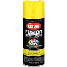 Yellow Spray Paints Krylon Acrylic Enamel Spray Paint: Sunbeam, Gloss, 12 oz Use on Spray Part #K02725007