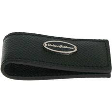 I clip kortholder Dolce & Gabbana Green Leather Money Clip Grøn