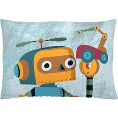 Natural Fundas de almohada Cojín Robots 50 x 30 cm Funda de almohada Natural