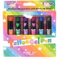 Robetoy Deluxe Tatoveringsgelpenne 3 år 6 Farver