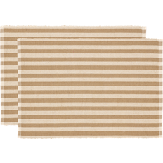 Dækkeservietter Södahl Statement Stripe 2 Dækkeserviet Beige (48x)