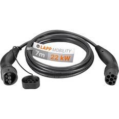 Ladekabel 7m Lapp Mobility Typ 2 laddningskabel kW/slät/32 A/3-fas/e-billaddningskabel/mode 3/7