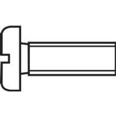 Toolcraft 839652 Cylinderskruvar M2 DIN 84 Stål förzinkad 100st