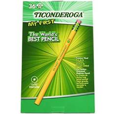 Yellow Colored Pencils Ticonderoga My First #2 Yellow Pencils 36 Count