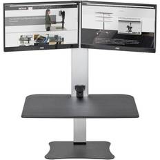 Gaming Accessories Victor High Riseï¿½ DC450 Electric Dual Monitor Standing Desk Riser, Black/Silver