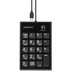 Perixx Tastiere Perixx PERIPAD-202 C H Cablato Tastierino Numerico Hub USB Nero