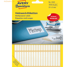 AVERY Zweckform Multi-Purpose Labels Selv-klæbende 5 x 37 mm 1976 stk Etiketter