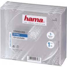 CD- & Vinyl-Aufbewahrung Hama Standard Jewel Case 5 Pcs