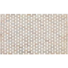 Wenko Tapis De Bain En Bambou Beige L 80 cm