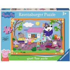 Ravensburger puzzle peppa pig club house, collezione 24 giant pavimento, 24 pezzi, età raccomandata 3 anni