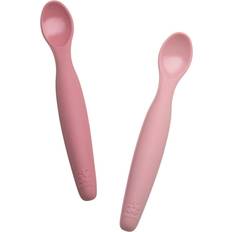 Sebra Barnbestick Sebra Silikon Skedar 2-pack Långa Blossom Rosa One Size Barnbestick