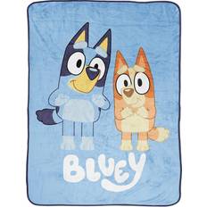Jay Franco Bingo Heeler Pups Plush Minky Fleece Blankets Blue (152.4x116.8cm)
