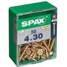 Tornillos Spax Caja De Tornillo Para Madera 4 x 30 mm Rosca Completa