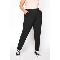 Stretch - Voksen Toppe Yours Curve Double Pleat Stretch Jersey - Black