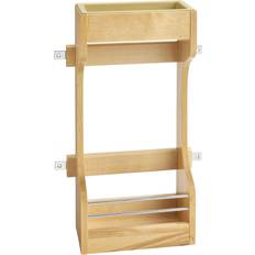 Rev-A-Shelf 10.625 x 5.25 x 18.625 Cabinet Door Mount Wood 2-Shelf, Natural