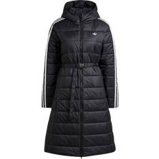 Adidas Women Jackets Adidas Hooded Premium Long Slim Jacket - Black