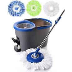 Multicolored Mops Spin with 3 Mop Heads