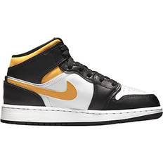 Nike Air Jordan 1 Mid GS - Pollen/Black/White