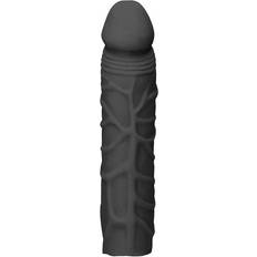 Penis sleeve Shots RealRock 7 Inch Penis Sleeve Black
