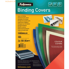 Bindezubehör Fellowes slutpapir Chromolux blank, rød A4