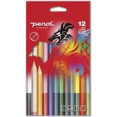 Penol Hobbymateriale Penol Jumbo Duo Coloured Pencils 12-pack