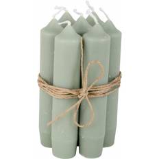 Ib Laursen Ljus & Tillbehör Ib Laursen Dusty Green Stearinljus 11cm 4st