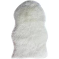 High Pile Sheepskin Flair Rugs Modern White 60x90cm