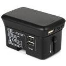 Powerbank 4000mah RealPower TravelCharge-4K Rejseoplader PowerBank 4000mAh Sort