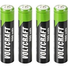 Aaa 1100 Voltcraft Genopladeligt AAA-batteri NiMH 4 stk 1100 mAh HR03 SE