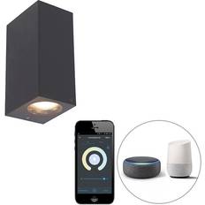 QAZQA Wall Lamps QAZQA grijs Van kunststof Incl. WiFi II Garden Wall light