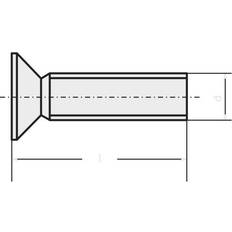 Byggematerialer Toolcraft 888082 Undersænkede skruer M3