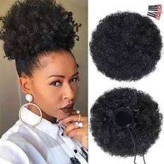 Afro Puff Drawstring  1B Natural Black
