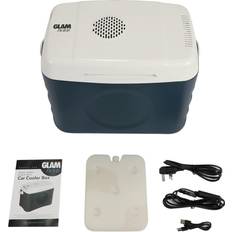 GlamHaus 22L Portable Electric Cooler Box Black