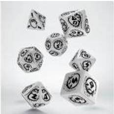 Q Workshop Dés Set Pour RPG Dragons Blanc & Noir