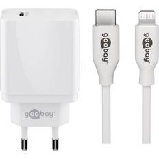 Goobay oplader Goobay Lightning/USB-C PD-opladningssæt (25 W)