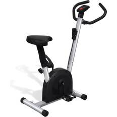 vidaXL Exercise Bike with Belt Resistant Black